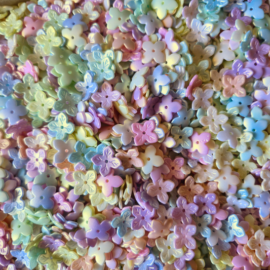 100 Grams Multi Color Beads For DIY Hair Accessories, Jewellery, Crafts Making (043)