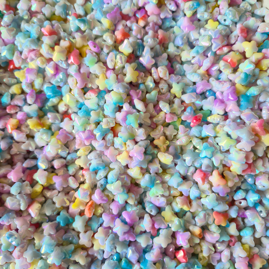 100 Grams Multi Color Beads For DIY Hair Accessories, Jewellery, Crafts Making (048)