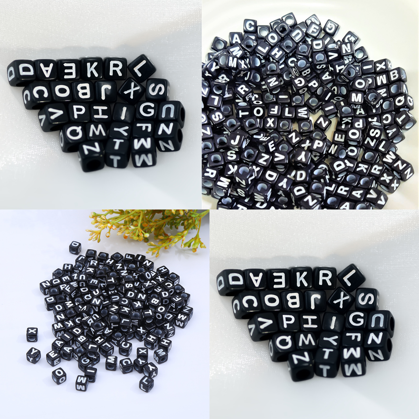 100 Grams Beads For Making Hair Accessories, Jewellery Crafts Items (AB-07)