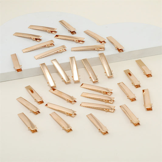 3cm (100pc) Gold Alligator Hair Clips – 3cm
