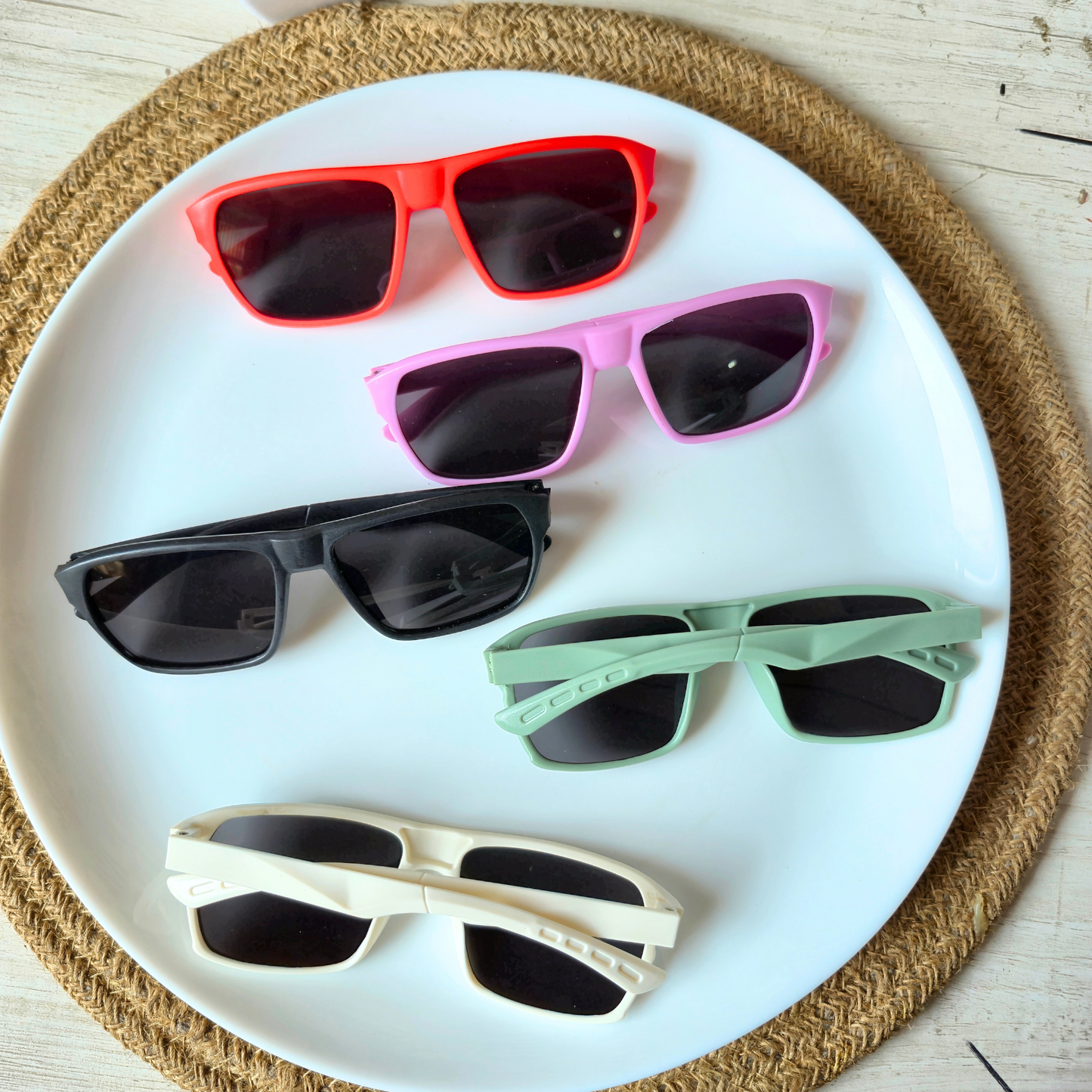 Pack of 5pcs Kids Colorful Sunglasses – DIY Craft Accessories & Party Favors SG-18