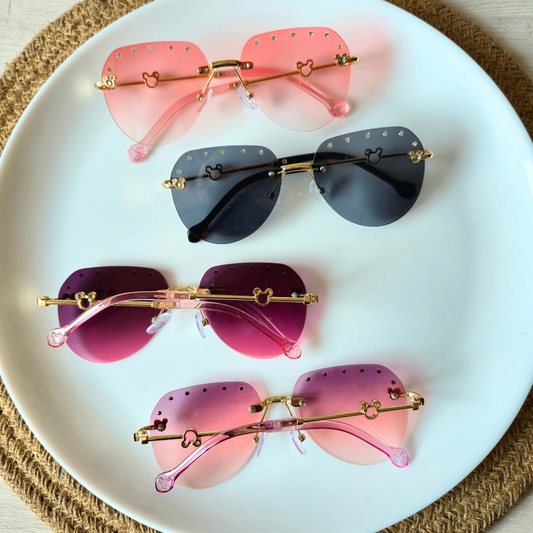 Pack of 4pcs Kids Colorful Sunglasses – DIY Craft Accessories & Party Favors SG-34