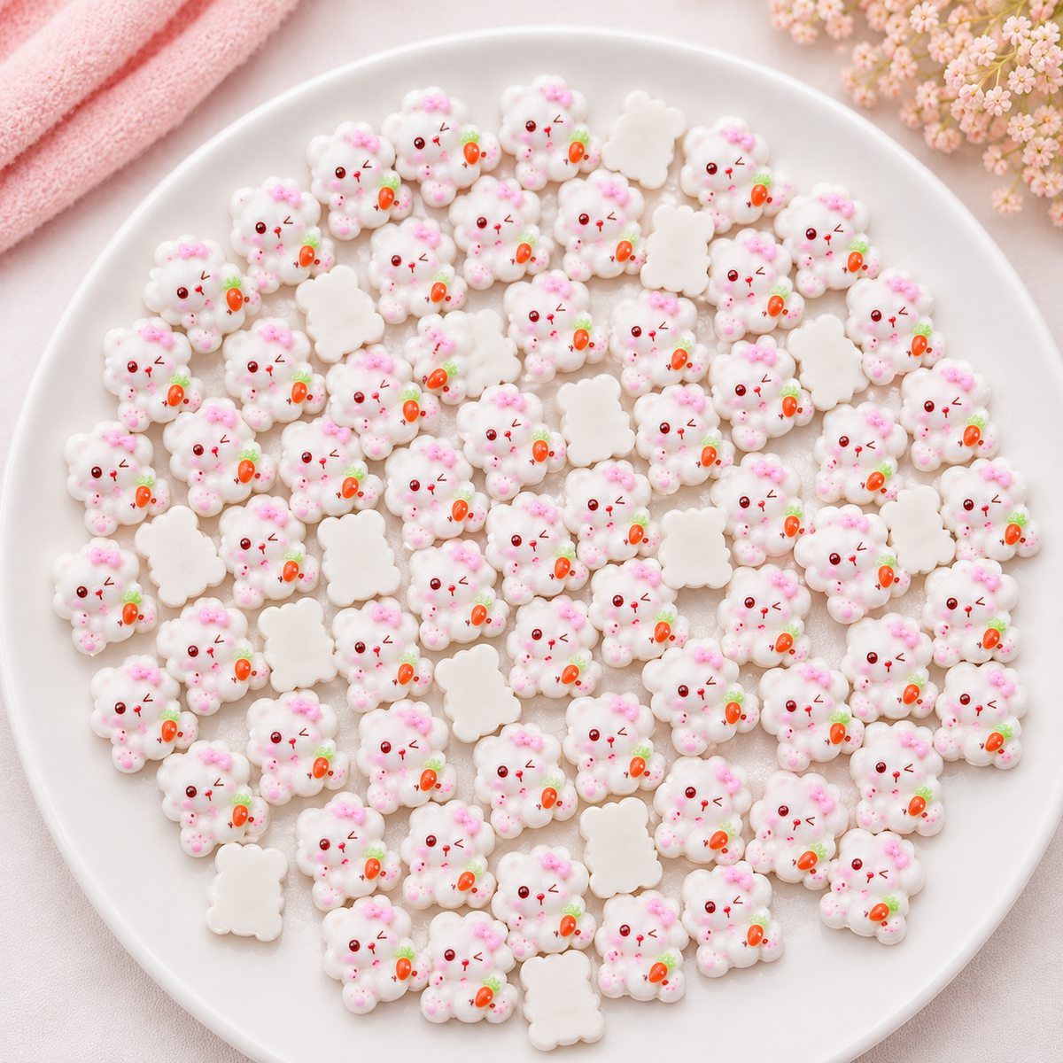 100pc Cartoon Character Beads for DIY Crafts, Accessories & Decoration (BEADS-07)