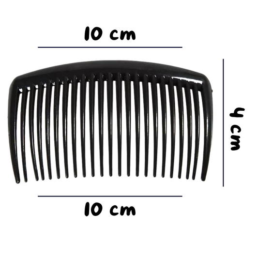 20PC (10cm) Black Plastic Comb For DIY Hair Clips
