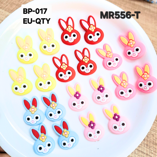 Pack Of 20pc Multicolor Silicon Hair Accessories Making Material (KP-017)