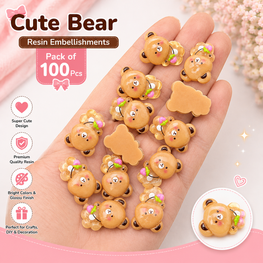 100pc Cartoon Character Beads for DIY Crafts, Accessories & Decoration (BEADS-01)