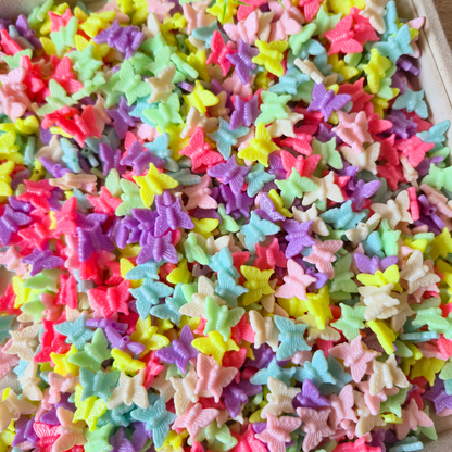 100 Grams Multi Color Beads For DIY Hair Accessories, Jewellery, Crafts Making (038)