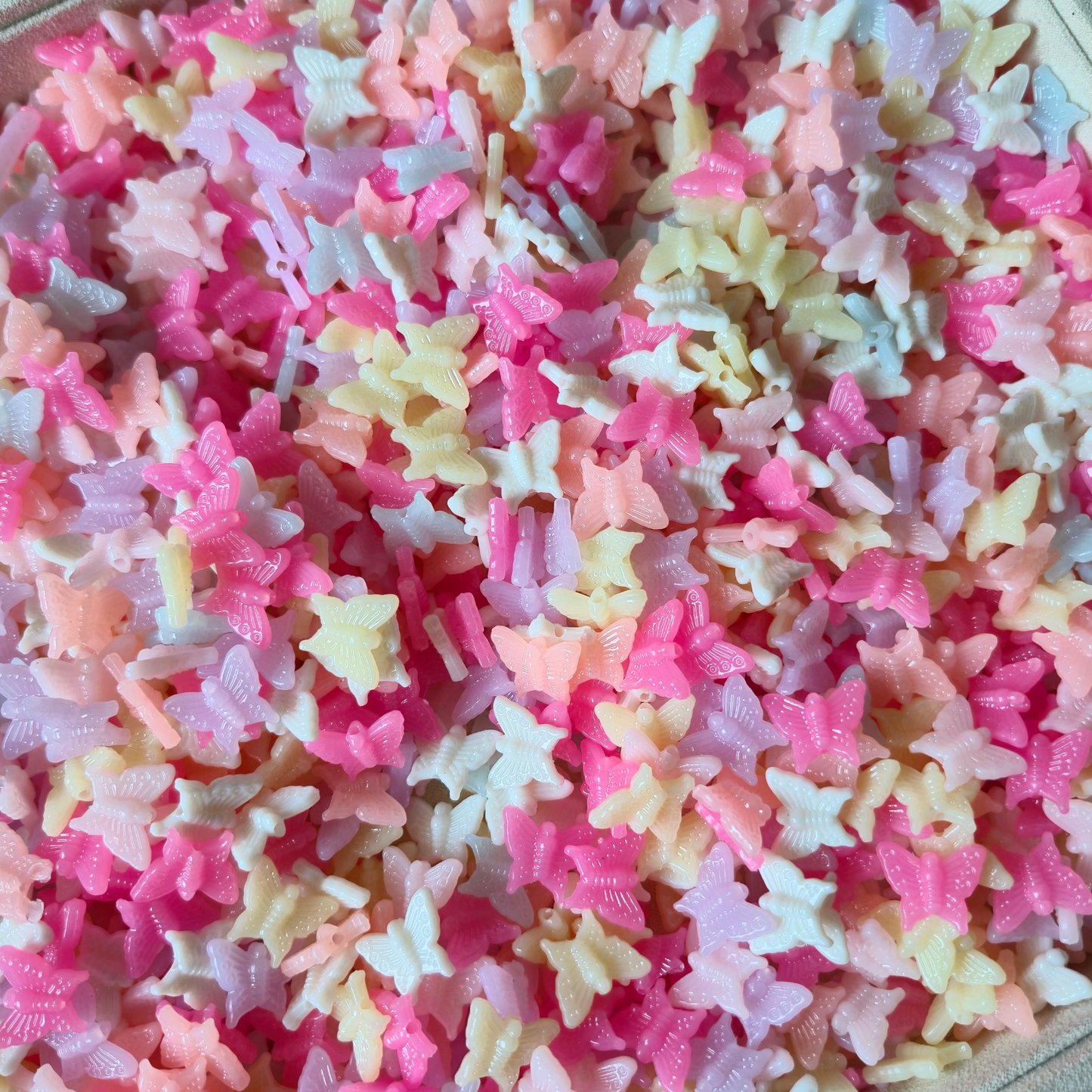 100 Grams Multi Color Beads For DIY Hair Accessories, Jewellery, Crafts Making (005)