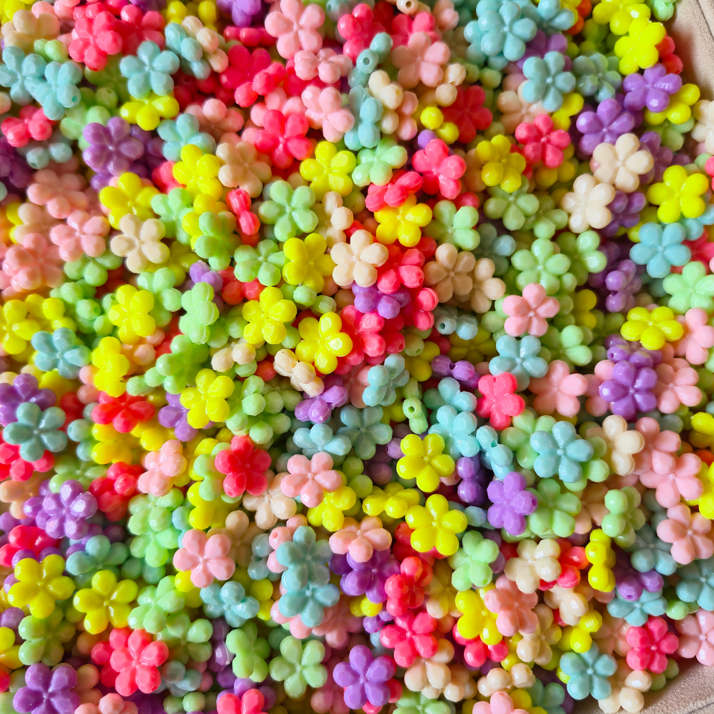 100 Grams Multi Color Beads For DIY Hair Accessories, Jewellery, Crafts Making (040)