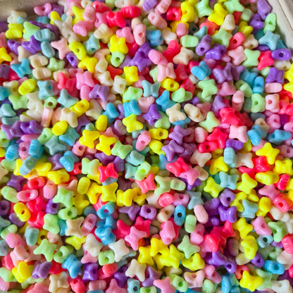 100 Grams Multi Color Beads For DIY Hair Accessories, Jewellery, Crafts Making (041)