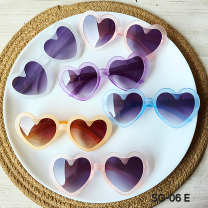 Pack of 6pcs Kids Colorful Sunglasses – DIY Craft Accessories & Party Favors SG-06