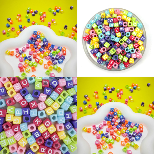 100 Grams Beads For Making Hair Accessories, Jewellery Crafts Items (AB-06)