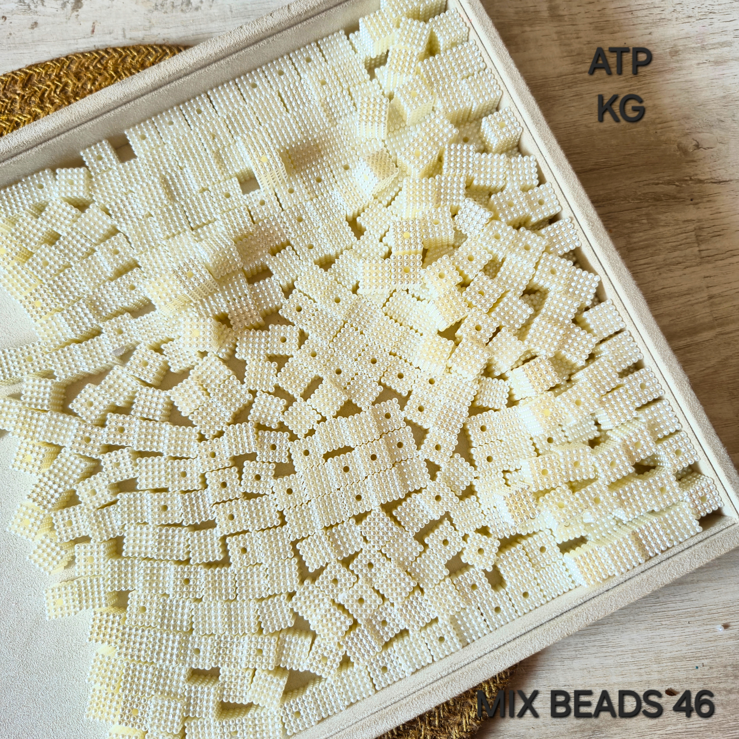 Large 100 Grams Multi Color Beads For DIY Hair Accessories, Jewellery, Crafts Making (046)