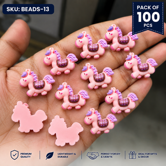 100pc Cartoon Character Beads for DIY Crafts, Accessories & Decoration (BEADS-13)
