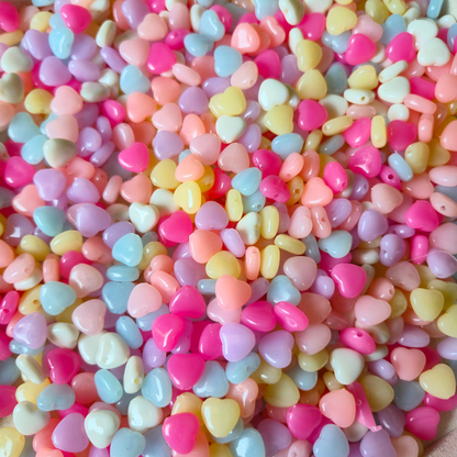100 Grams Multi Color Beads For DIY Hair Accessories, Jewellery, Crafts Making (006)
