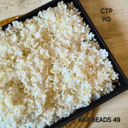 100 Grams Multi Color Beads For DIY Hair Accessories, Jewellery, Crafts Making (049)