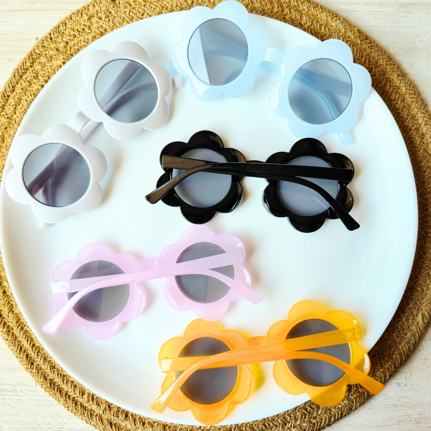 Pack of 5pcs Kids Colorful Sunglasses – DIY Craft Accessories & Party Favors SG-07
