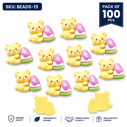 100pc Cartoon Character Beads for DIY Crafts, Accessories & Decoration (BEADS-15)