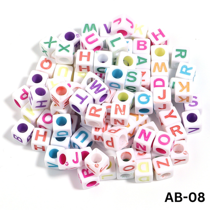 100 Grams Beads For Making Hair Accessories, Jewellery Crafts Items (AB-08)