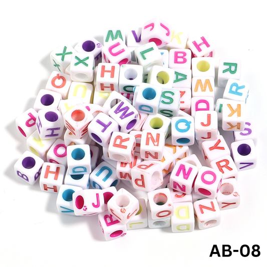 100 Grams Beads For Making Hair Accessories, Jewellery Crafts Items (AB-08)