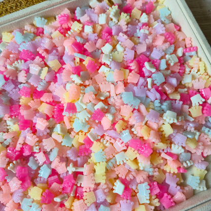 100 Grams Multi Color Beads For DIY Hair Accessories, Jewellery, Crafts Making (007)