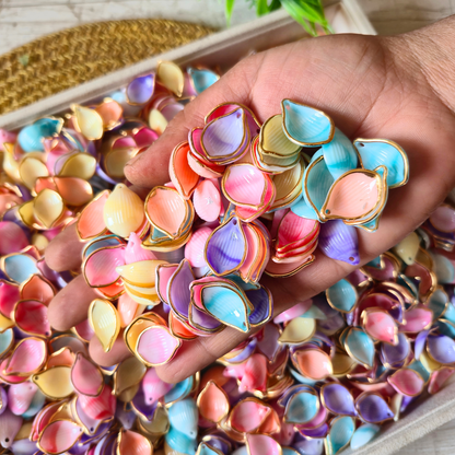 100 Grams Multi Color Beads For DIY Hair Accessories, Jewellery, Crafts Making (055)