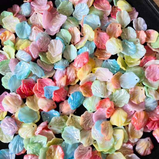 100 Grams Multi Color Beads For DIY Hair Accessories, Jewellery, Crafts Making (056)