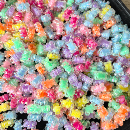 100gm Multi Color Beads For Making Hair Accessories, Jewellery, DIY Crafts (Mix Beads 63)