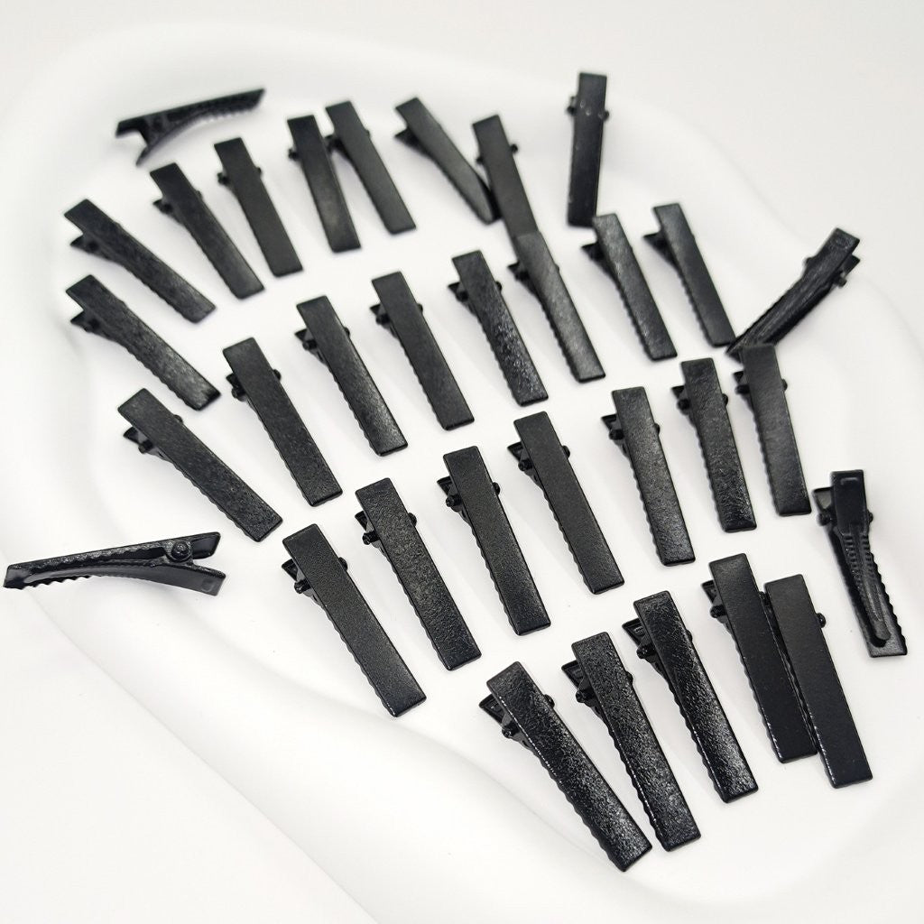 Pack Of 100pc 4.5cm Black Alligator Clips for Hair Bows