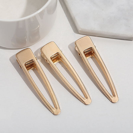 6.5cm (25PC) Gold Hair Clips Triangle Shape