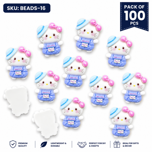 100pc Cartoon Character Beads for DIY Crafts, Accessories & Decoration (BEADS-16)