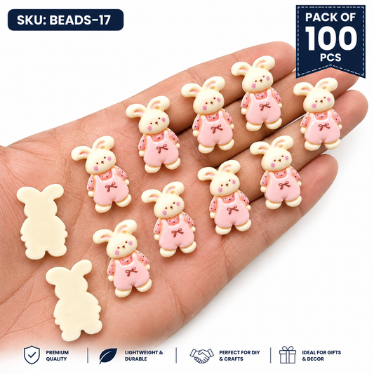 100pc Cartoon Character Beads for DIY Crafts, Accessories & Decoration (BEADS-17)