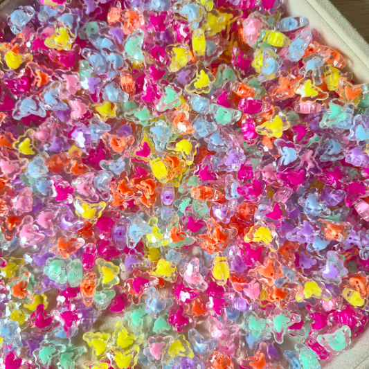 100gm Multi Color Beads For Making Hair Accessories, Jewellery, DIY Crafts (Mix Beads 68)