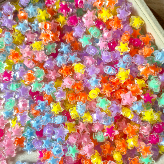 100gm Multi Color Beads For Making Hair Accessories, Jewellery, DIY Crafts (Mix Beads 70)