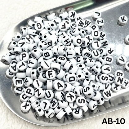 100 Grams Beads For Making Hair Accessories, Jewellery Crafts Items (AB-10)