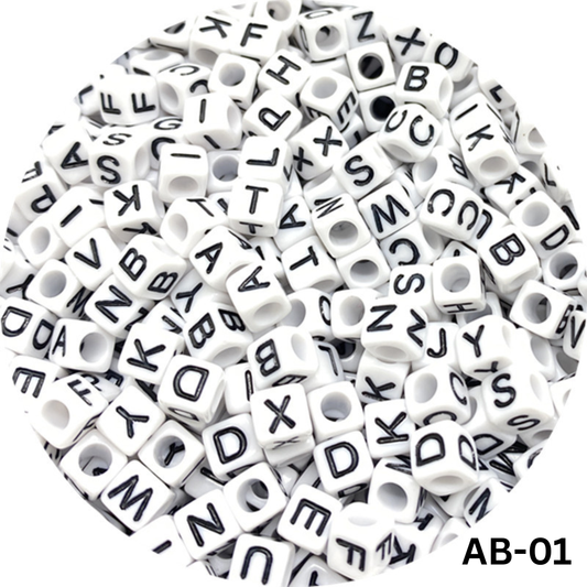 100 Grams Beads For Making Hair Accessories, Jewellery Crafts Items (AB-01)