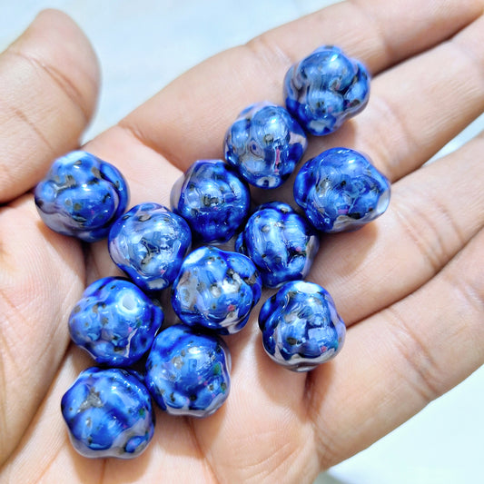 Pack of 12pc Multicolor Premium Glossy Beads