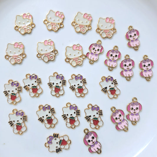 25pc Mix Designs Metal Charms For Making Jewellery