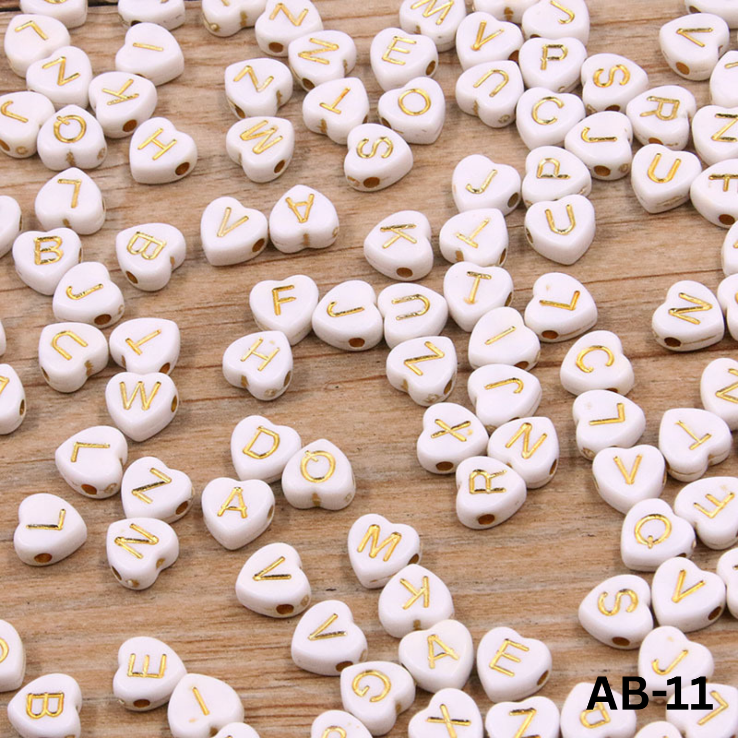 100 Grams Beads For Making Hair Accessories, Jewellery Crafts Items (AB-11)