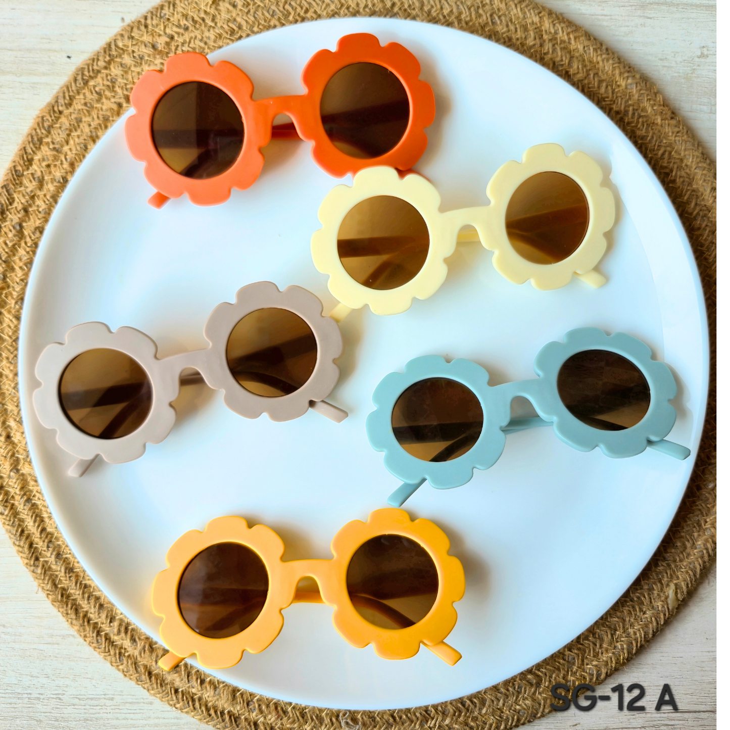 Pack of 5pcs Kids Colorful Sunglasses – DIY Craft Accessories & Party Favors SG-12