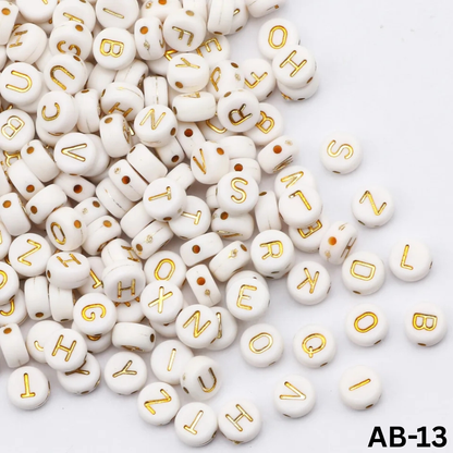 100 Grams Beads For Making Hair Accessories, Jewellery Crafts Items (AB-13)