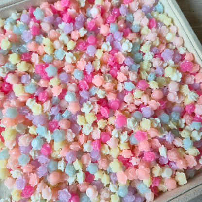 100 Grams Multi Color Beads For DIY Hair Accessories, Jewellery, Crafts Making (011)