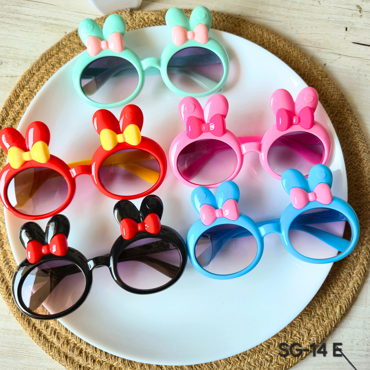 Pack of 5pcs Kids Colorful Sunglasses – DIY Craft Accessories & Party Favors SG-14