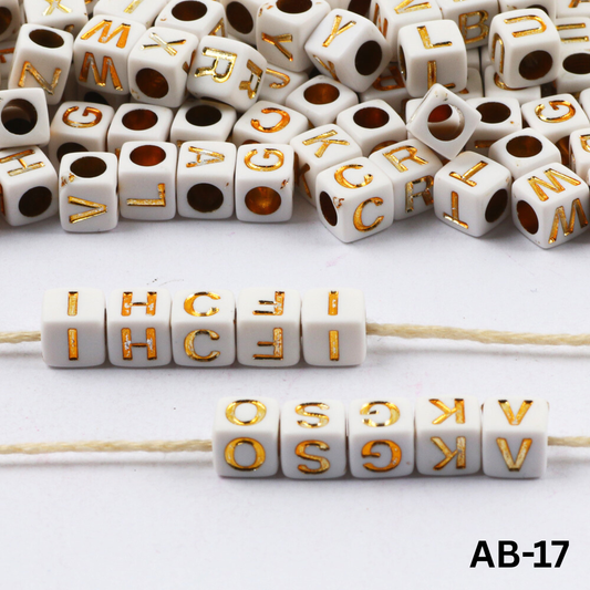 100 Grams Beads For Making Hair Accessories, Jewellery Crafts Items (AB-17)