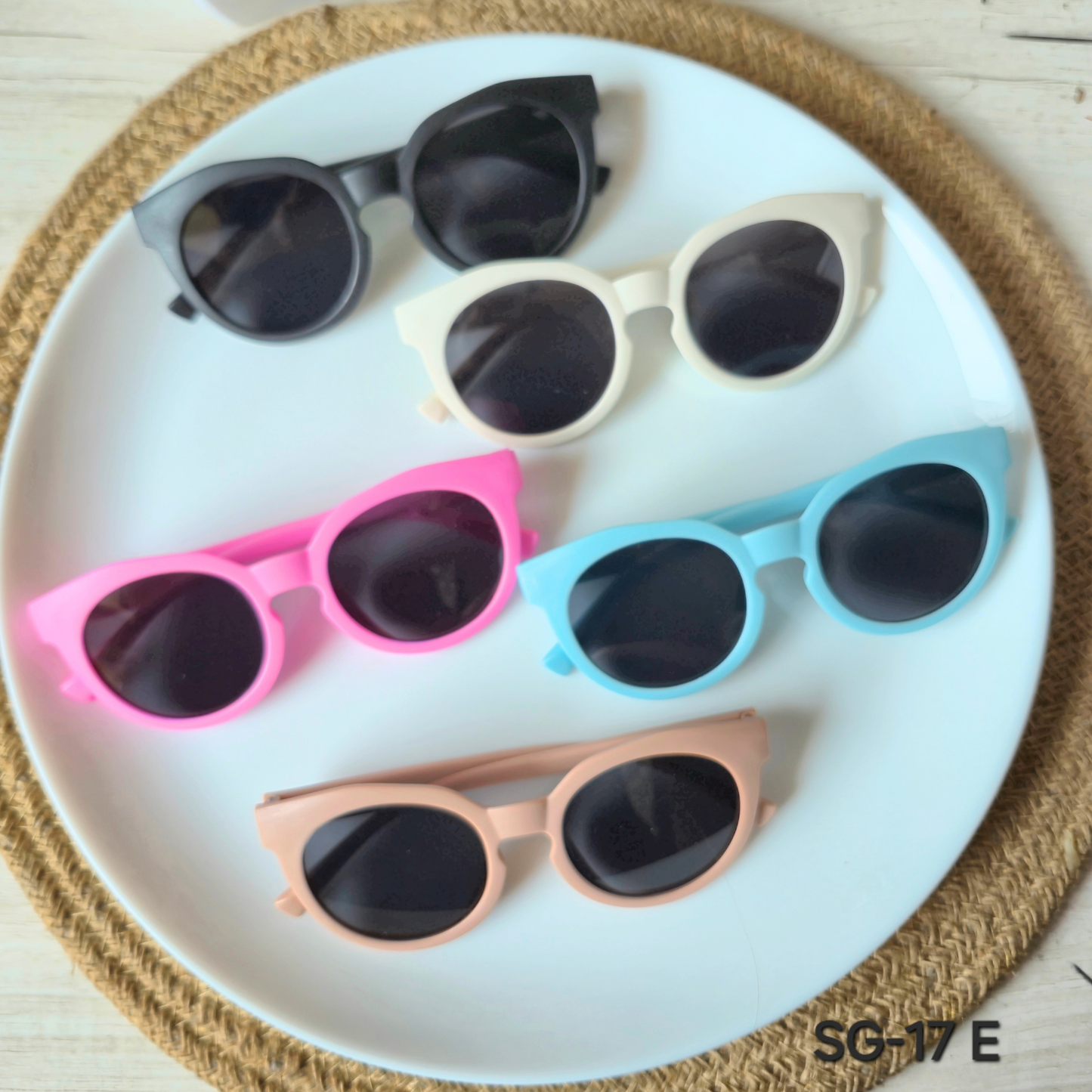 Pack of 5pcs Kids Colorful Sunglasses – DIY Craft Accessories & Party Favors SG-17