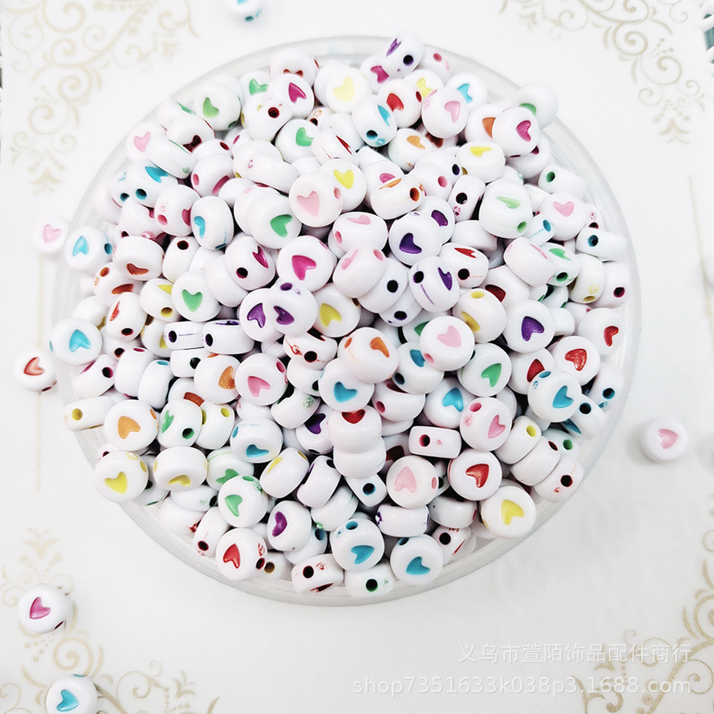 100 Grams Beads For Making Hair Accessories, Jewellery Crafts Items (AB-18)