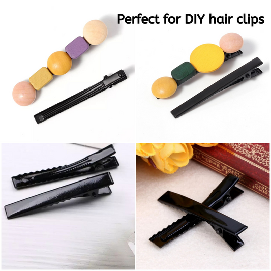 BLack Color 4.5cm Alligator Hair Clips For Making Hair Bow DIY Accessories