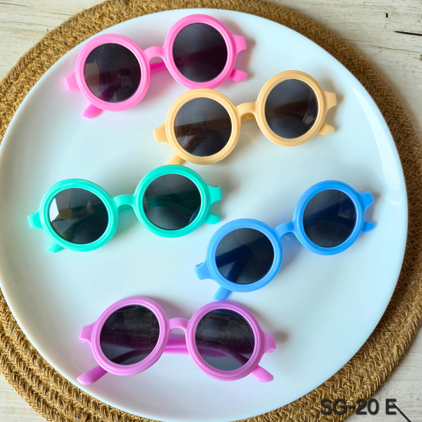 Pack of 5pcs Kids Colorful Sunglasses – DIY Craft Accessories & Party Favors SG-20