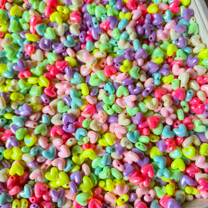 100 Grams Multi Color Beads For DIY Hair Accessories, Jewellery, Crafts Making (016)