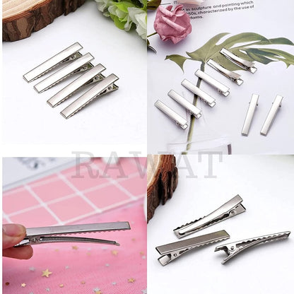 4.5cm (50pcs) Black Alligator Hair Clips  – DIY Crafts